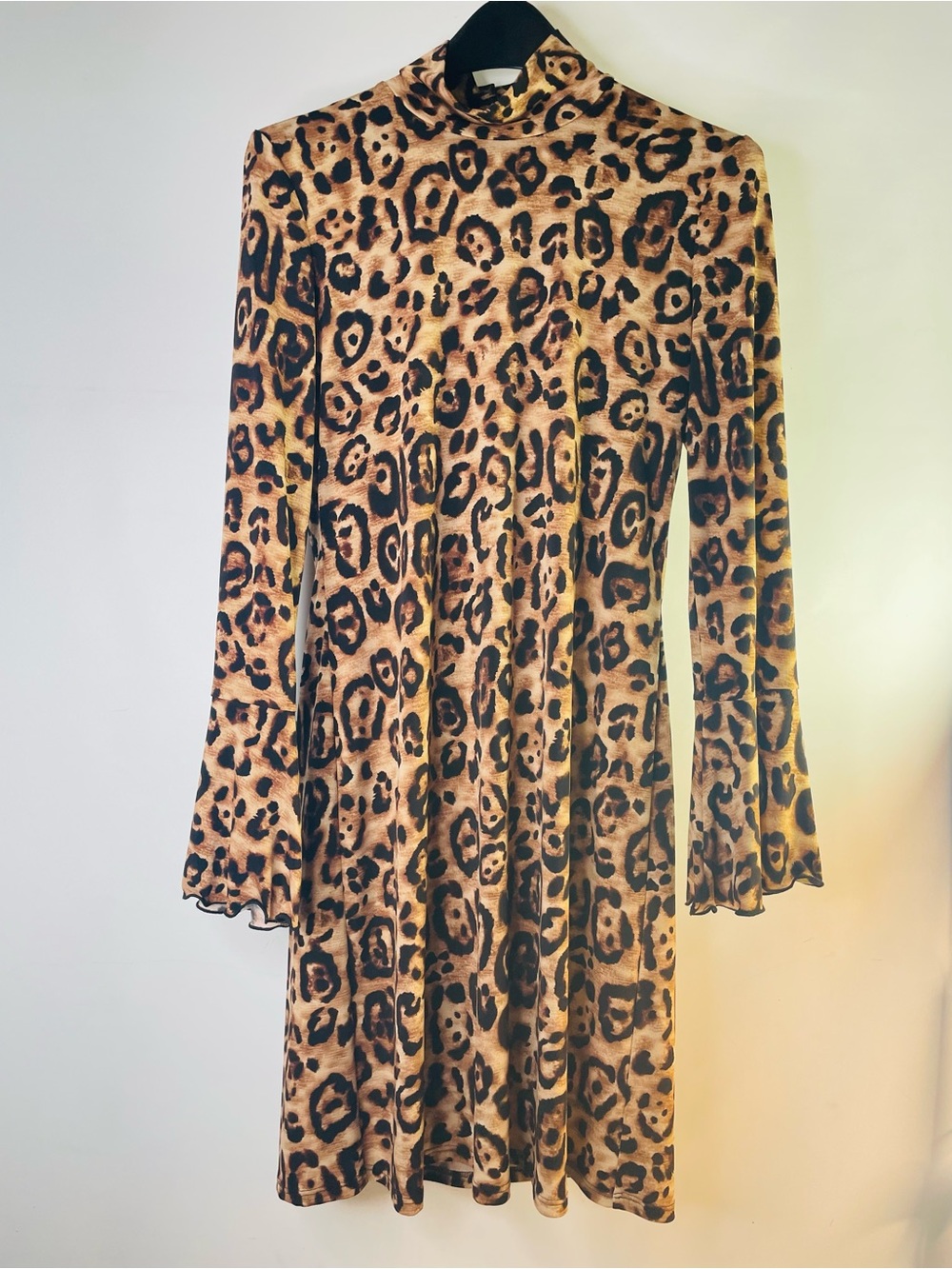 INC International Concepts Leopard Print Midi Dress in Tan and Black